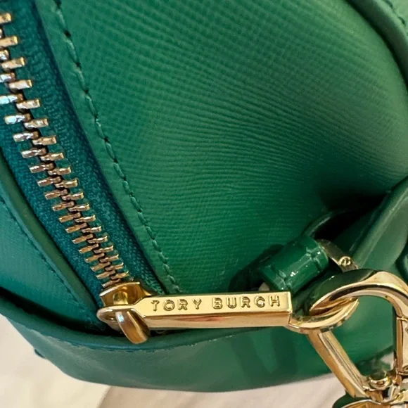 *Vintage & Like New* Tory Burch Barrel Satchel💚 - Picture 2 of 16